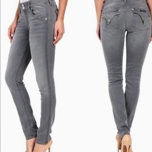 HUDSON Womens Jeans Grey Collins Mid-Rise Skinny SIZE 28 / 6 EUC